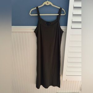 Banana Republic dark olive tank dress